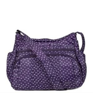Lug gallop crossbody purple hearts